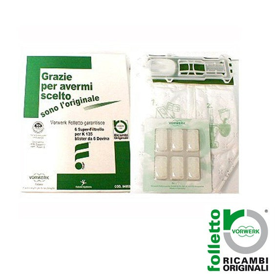 Sacchetti Originali SUPERFILTRELLO VK 135-136 ORIGINALE