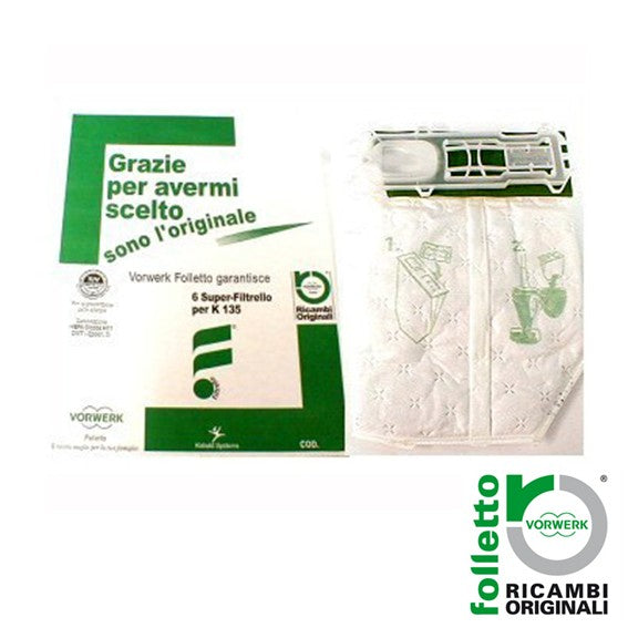 Sacchetti Originali SUPERFILTRELLO VK 135-136 ORIGINALE